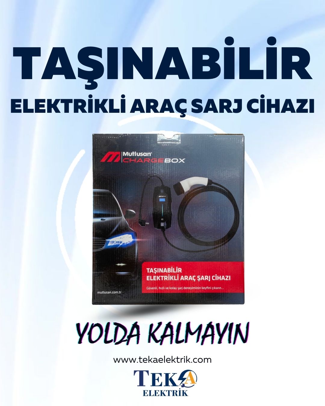Tek A Elektrik – Mutlusan – Taşınabilir Elektrikli Araç Sarj Cihazı